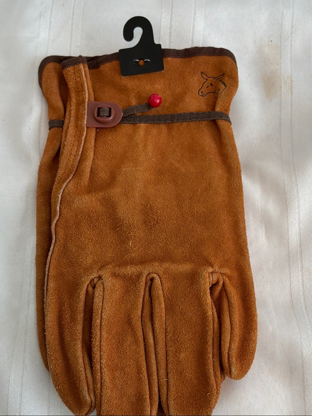 Wells Lamont cowhide leatherMen's Suede Winter Gloves in Brown size Large